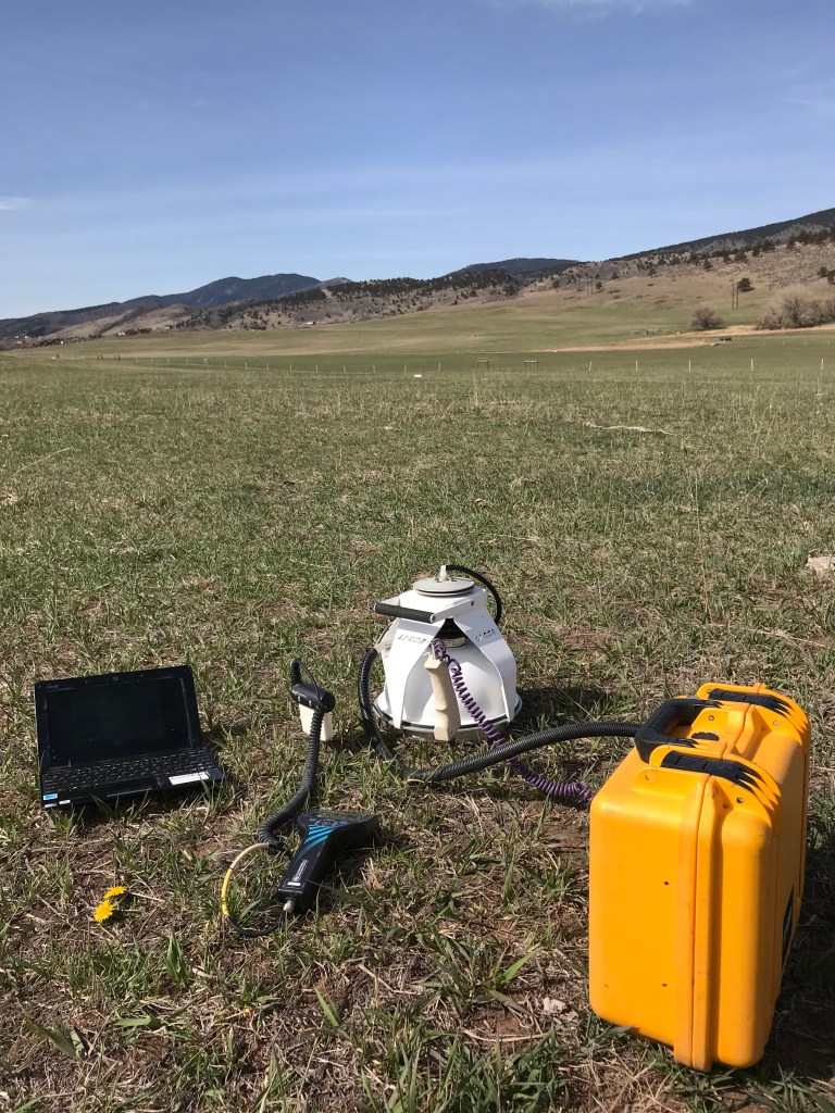 LICOR smart chamber system in a field.